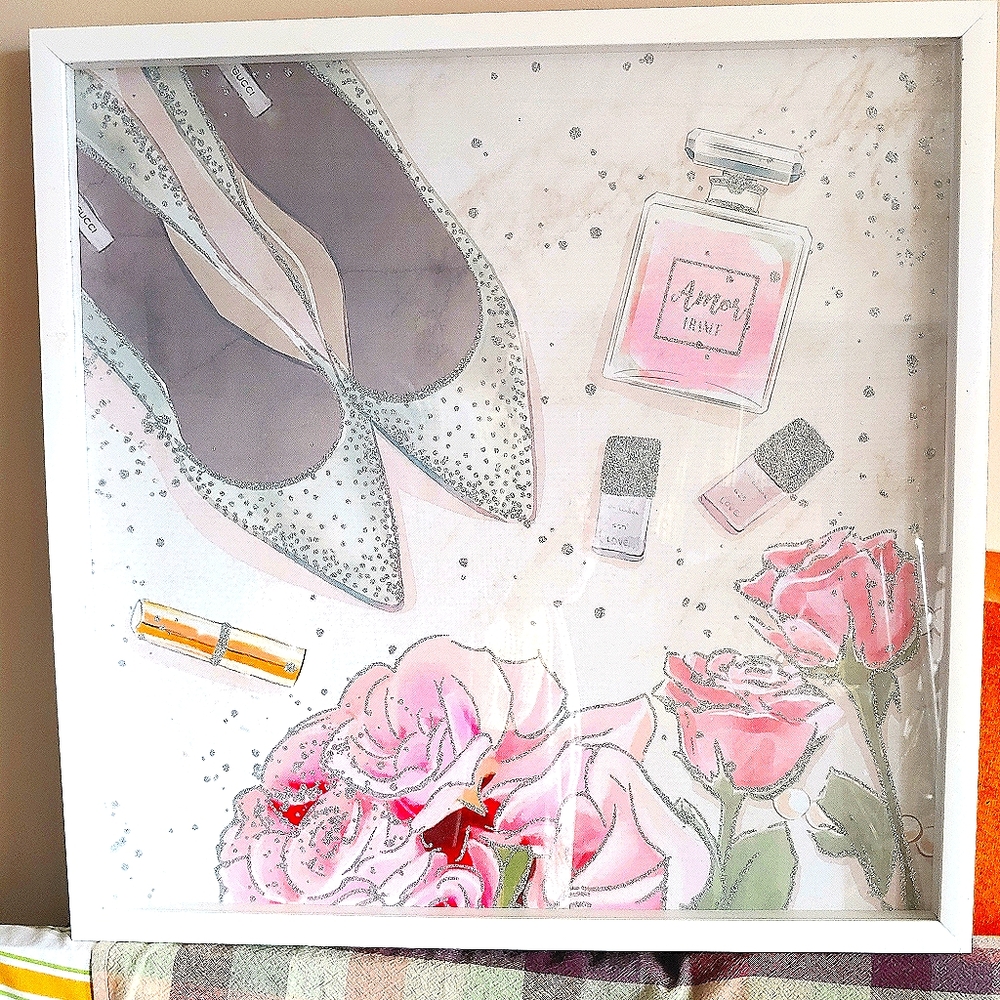 Bebe Pink Picture Gucci Shoes Sparkle Girly Lipsti